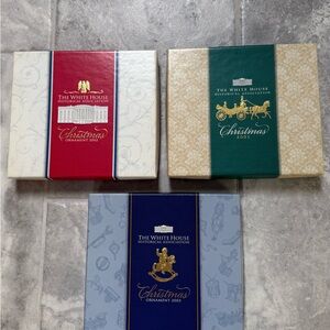 White House Historical Association Christmas Ornaments Set